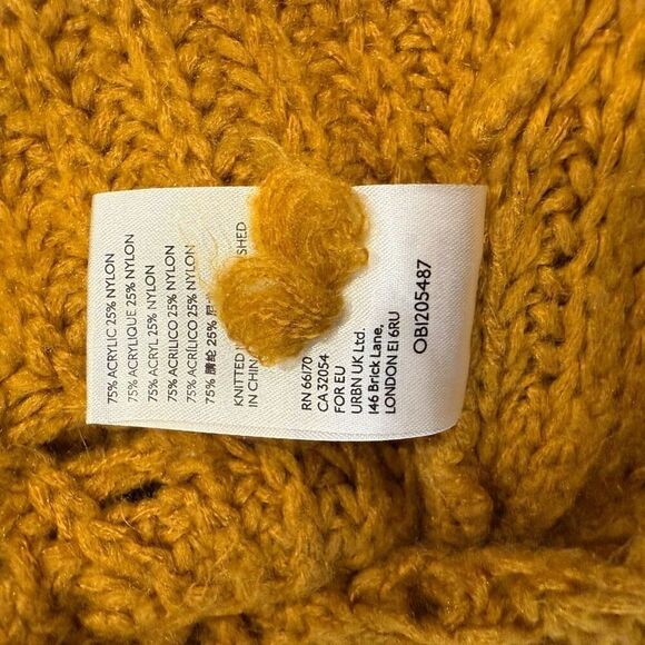 Anthropologie yellow oversized sweater- size s - Picture 7 of 8